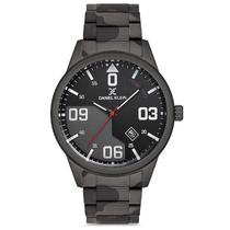 Relogio Analogico Masculino Daniel Klein DK.1.12671-2 Premium Gents / Pulseira de Aco Inoxidavel - Cinza Camuflado