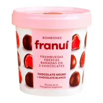 Framboesa Coberta de Chocolate Amargo e Branco Franuí Pote 150G