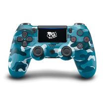 Controle PS4 Playgame Dualshock Camuflado Blue