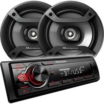 Radio Car Pioneer MXT-S216BT+Alto-Falante 6"/Bluetooth