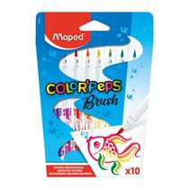 Maped Marcador Brush Pen Color Peps 10COLORES Lavables