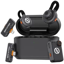 Microfone Sem Fio Hollyland Lark M2S Combo com USB-C/Lightning - Space Gray