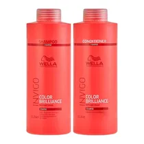 Kit Wella Brilliance Coarse (Shampoo+Condicionador) 1LT