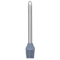 Pincel de Cozinha de Silicone e Metal - Cinza