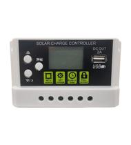 Solar PWM 10A Controlador 12V/24V DC Out 2A USB