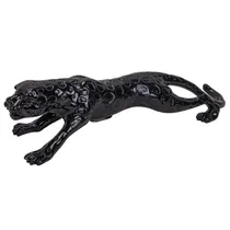 Estátua Decorativa de Pantera 30 CM Preta