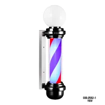 Barber Pole Giratório com Globo Fino 68CM 110V