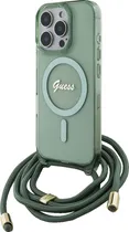 Capa com Cordão Guess para iPhone 16 Pro Max GUHMP16XHCTSGNSN - Green