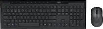 Teclado e Mouse Sem Fio Rapoo 8210M - Preto (Inglês)