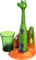 Kit de Escova de Dentes Brusheez Eletrica Kids Snappy The Croc