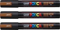 Marcador Uni Posca PC-5M (3 Pecas Marrom Metalico)