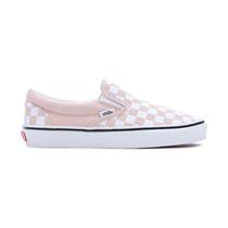 Tenis Vans Classic Slip-On Checkerboard Feminino Branco/Rosa VN000BVZBQL