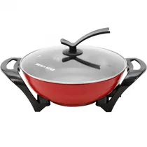 Panela Eletrica Megastar BA22R1 de 33CM / 240°C / 1500W / 220V - Vermelho/ Preto