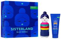 Kit Perfume Benetton United Colors Sisterland Blue Neroli Edt 80ML + Lotion 75ML - Feminin