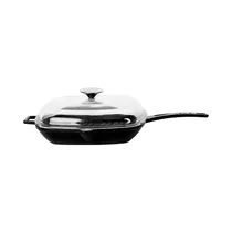 SartéN Grill de Hierro Fundido Lava LVPGT2828K3BL 2.19L 28 CM Negro