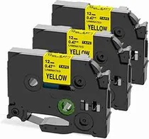 Cinta Generica p/ Brother TZC-631 Amarillo 12MM/ 8MTS H110