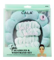 Cala Spa Headband & Wristband Set - Mint