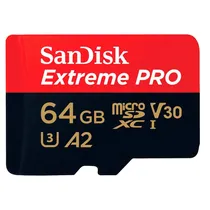 Cartão de Memória Sandisk Micro SDXC Extreme Pro 64GB 200 MB/s- SDSQXCU-064G-GN6MA