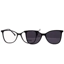 Armação para Óculos de Grau Clip-On Visard 2204 56-16-142 C1 - Preto