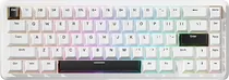 Teclado Attack Shark X65 He 8K RGB Simple White (Inglês com Fio) Switch Magnetic