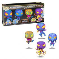 Funko Pop Marvel Spider-Man Miles Morales Blacklight 4PACK 69140