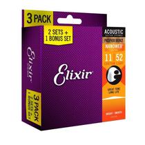 Corda de Violao Elixir Phos NW Cuslt 16544X (3PK 16027)