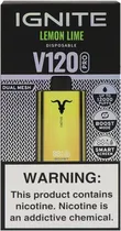 Vape Descartável Ignite V120 Pro Lemon Lime 12000 Puffs Dual Mesh Gold