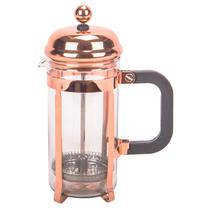 Cafeteira Prensa Francesa Vidro 350ML Tampa Inox Golden Rose