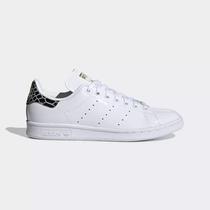 Calzado Casual Femenino Adidas Stan Smith Black Snakeskin