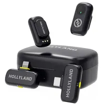 Microfone Sem Fio para Smartphone Hollyland Lark A1 Combo com USB-C/Lightning - Space Gray