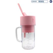 Liquidificador Portatil SE-77 Crusher Juicer com Copo de 340ML e Canudo (LL-898)