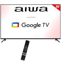 Smart TV LED 55" Aiwa AW55B4KF 4K Ultra HD Google TV Wi-Fi/Bluetooth com Conversor Digital