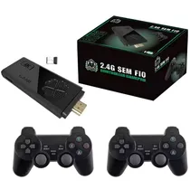 Console Portátil Game Stick M8 Pro 64 GB + 2 Controles - Branco/Preto