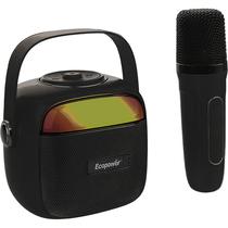 Speaker Portatil Ecopower Multifunctional Karaoke EP-2369 Bluetooth - Preto