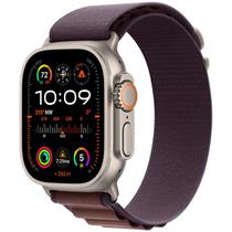 Apple Watch Ultra 2 49MM MRET3LZ/ A com Double Tap Gesture / Sirena de 86DB / Pulseira Alpine Loop M / Titanium Case - Indigo