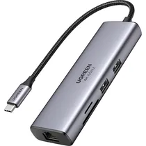 Hub USB-C Ugreen CM512 7 Em 1 100 W - Cinza 20 CM