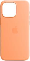 Apple Capa iPhone 15 Pro Max Silicone Case MT1W3ZM/A With Magsafe - Orange Sorbet