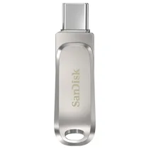 Pendrive Sandisk G46 Ultra Dual Drive Luxe 64GB USB 3.1 / Type-C - Prata