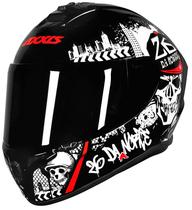 Capacete para Moto Axxis Draken 26 Da Norte New - Tamanho M (57-58) - Preto/ Branco