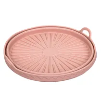 Forma Redonda de Silicone para Forno Rosa
