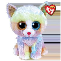 TY Peluches TY Beanie Boos Heather Gato Unicornio Multicolor Mediano Tela Poliester 3 Anos + Multicolor