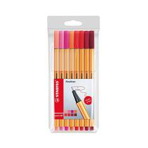 Boligrafo Rotulador Stabilo Fineliner Point 88 Tonos de Rojo 88/8-02 0.4MM 8 Unidades