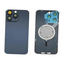Tapa Trasera iPhone 15 Pro Max Azul Con Flex NFC