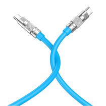 Cabo USB-C/USB-C Xo Q228B Silicone Durable 60W 1,2M Blue