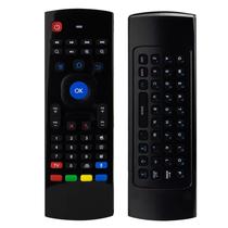 Controle Universal USB Smart Air Mouse Krab KB3 Mini Teclado + Mouse Air Wireless 2.4G - Preto