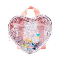 Mochila Skip Hop Clear Glitter Heart 9Q892810