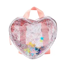 Mochila Skip Hop Clear Glitter Heart 9Q892810