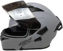Capacete para Moto Hro Evo Solid 3400DV - Tamanho M (57-58) - Silver/Black