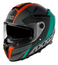 Capacete para Moto Axxis Hawk Spear B4 - Tamanho M (57-58) - Preto/ Laranja