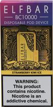 Vape Descartavel Elf Bar BC10000 Black Gold Strawberry Kiwi Ice - 10.000 Puffs